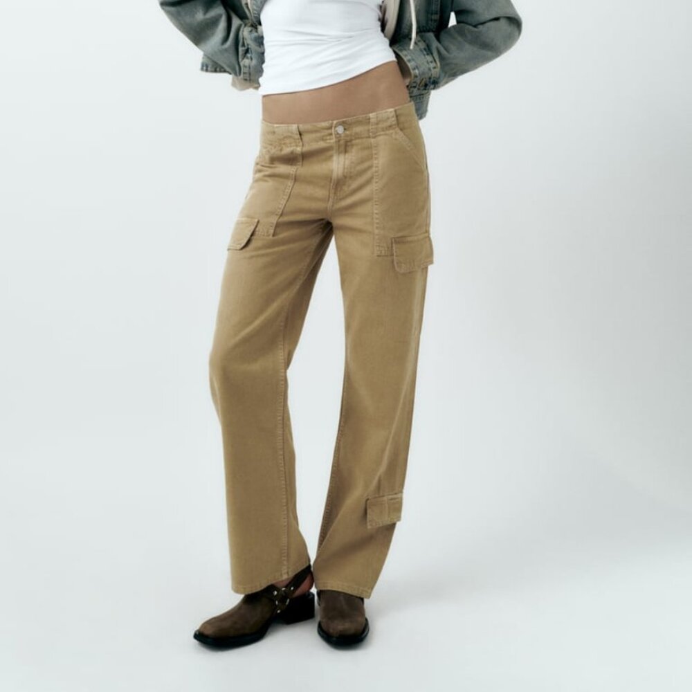 Zara Adjustable Strap Cargo Pants